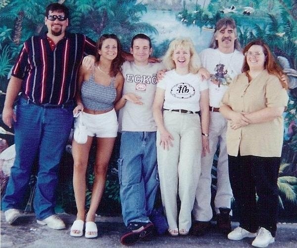 The new family with her Step-Dad