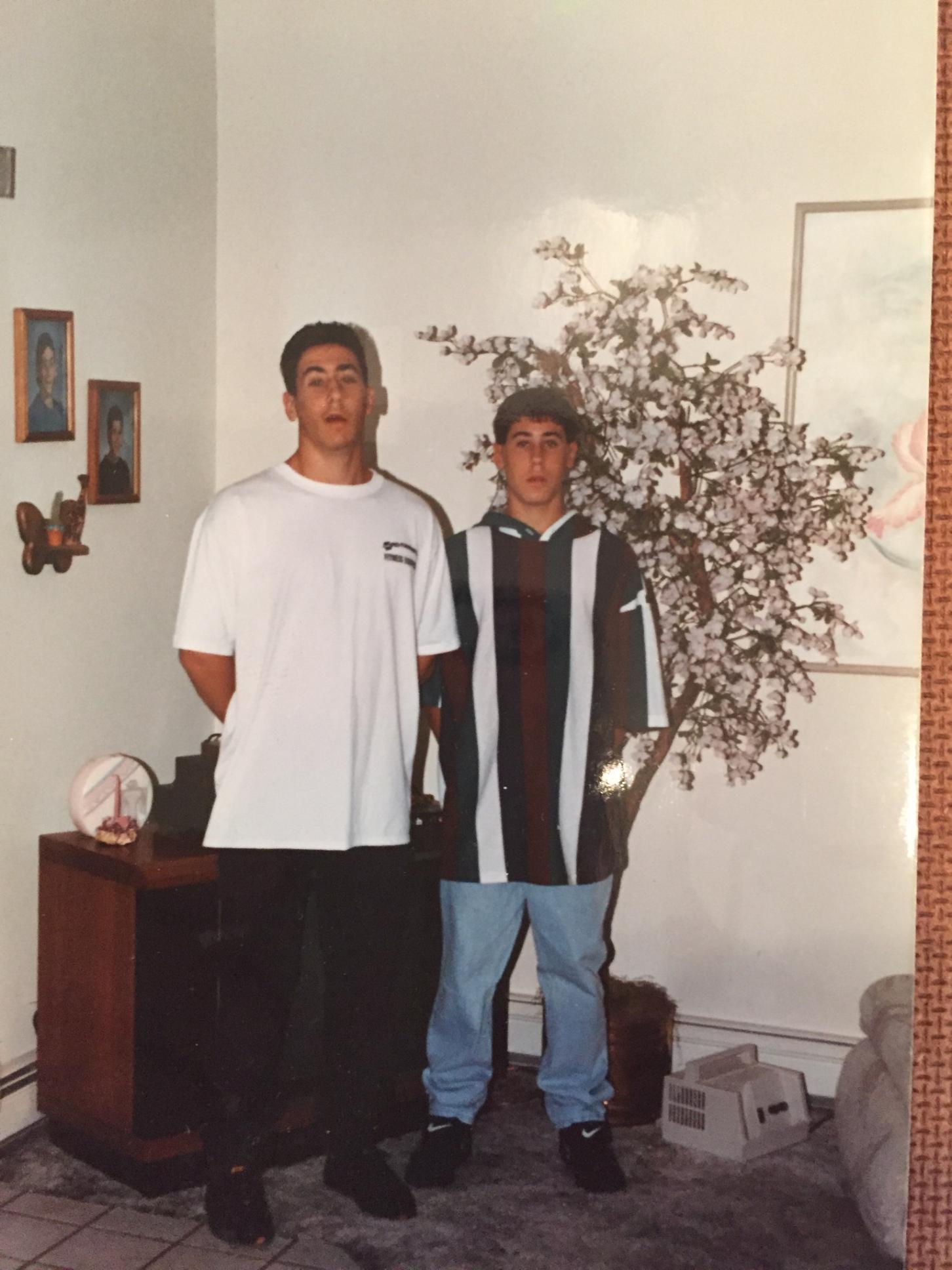 Steve with his brother