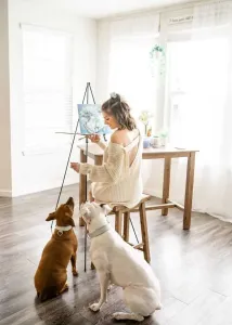 rachel-painting-with-dogs rachel-painting-with-dogs