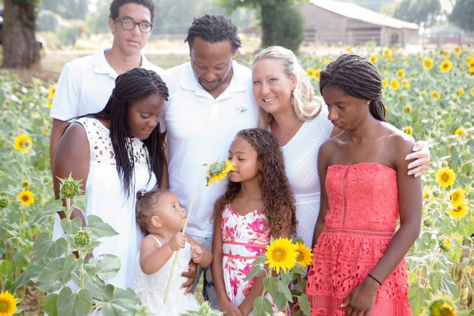 Mark Brodinsky with his family