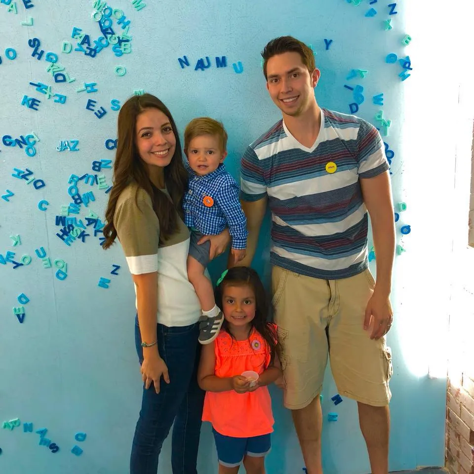 josh and family having fun